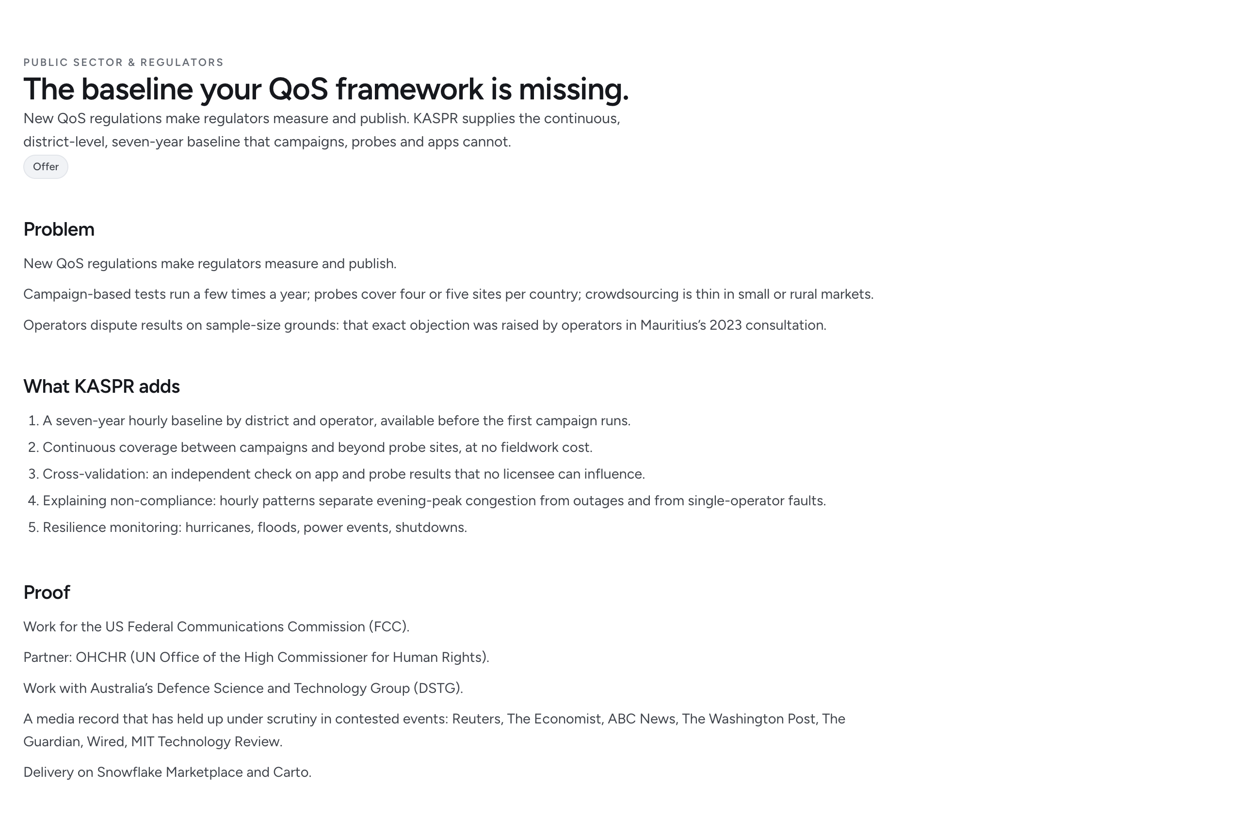 The baseline your QoS framework is missing.