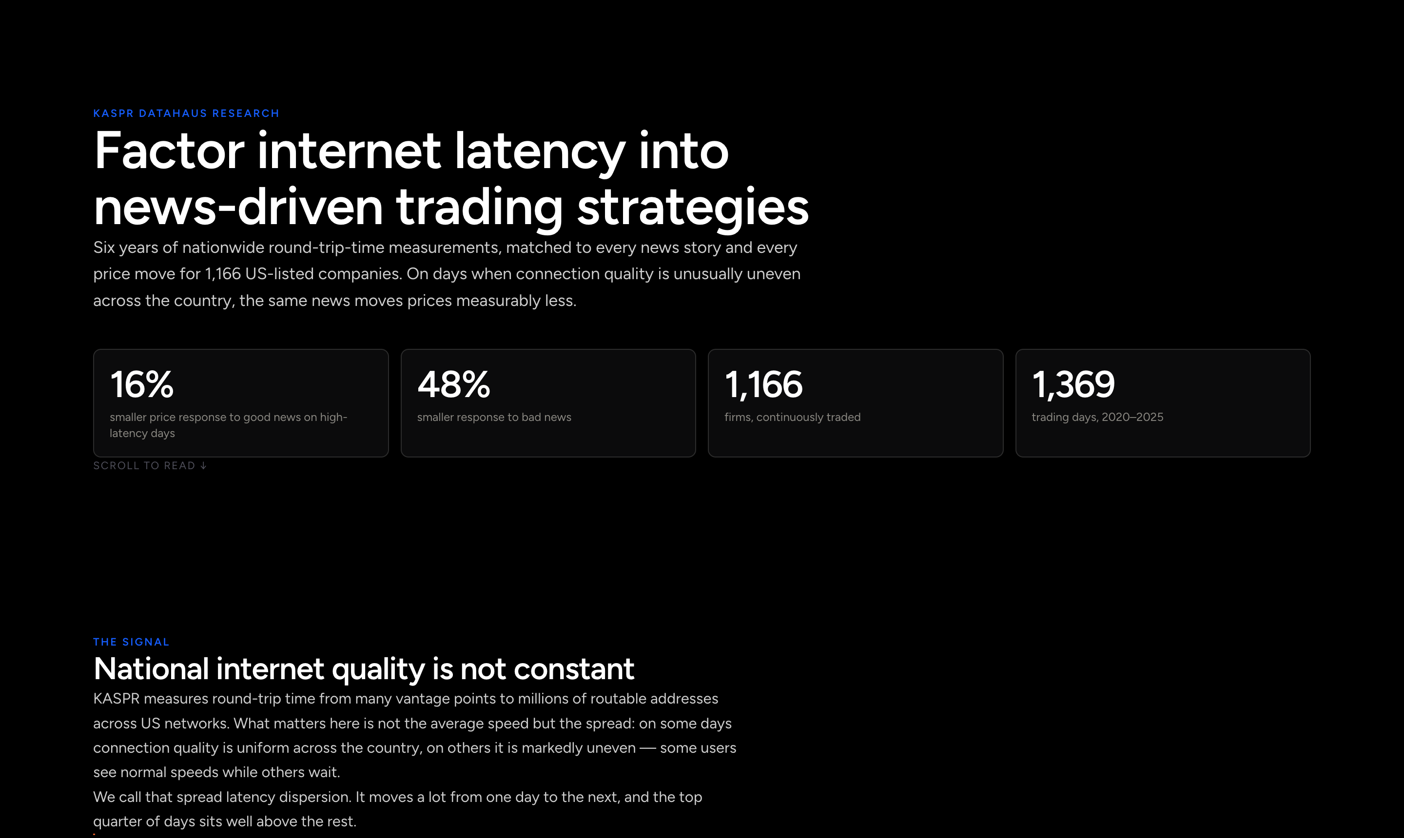 How local internet speed changes how fast share prices react to news
